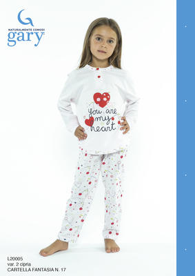 PIGIAMA BAMBINA M/L L30005 Tellini S.r.l. Ingrosso Abbigliamento